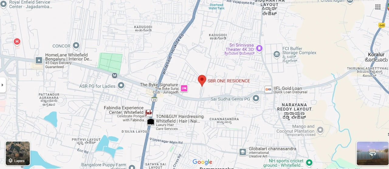 SBR One Residences location map